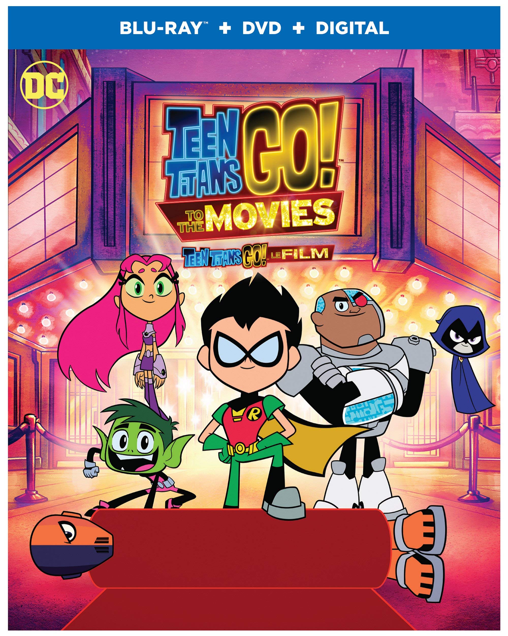 Teen Titans Go! to the Movies [Blu-ray + DVD + Digital HD] - Action-Packed Superhero Adventure for Kids & Families - Perfect for Movie Nights & Birthday Gifts