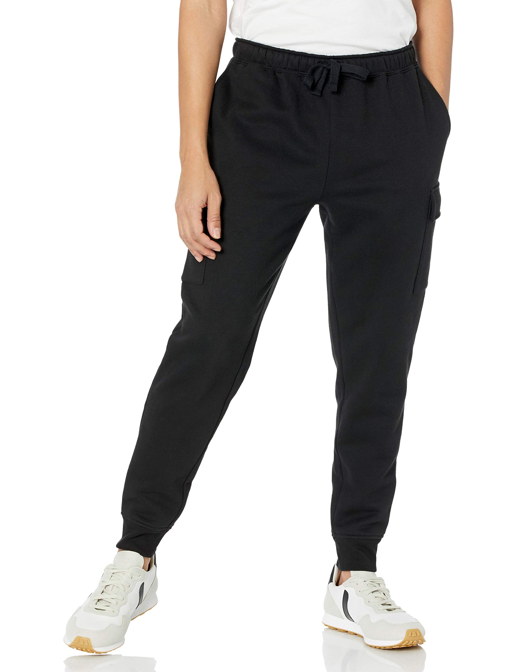Amazon Essentials Men's Fleece Cargo Jogger Sweatpants - Comfortable Casual Pants for Lounge, Workout & Outdoor Activities