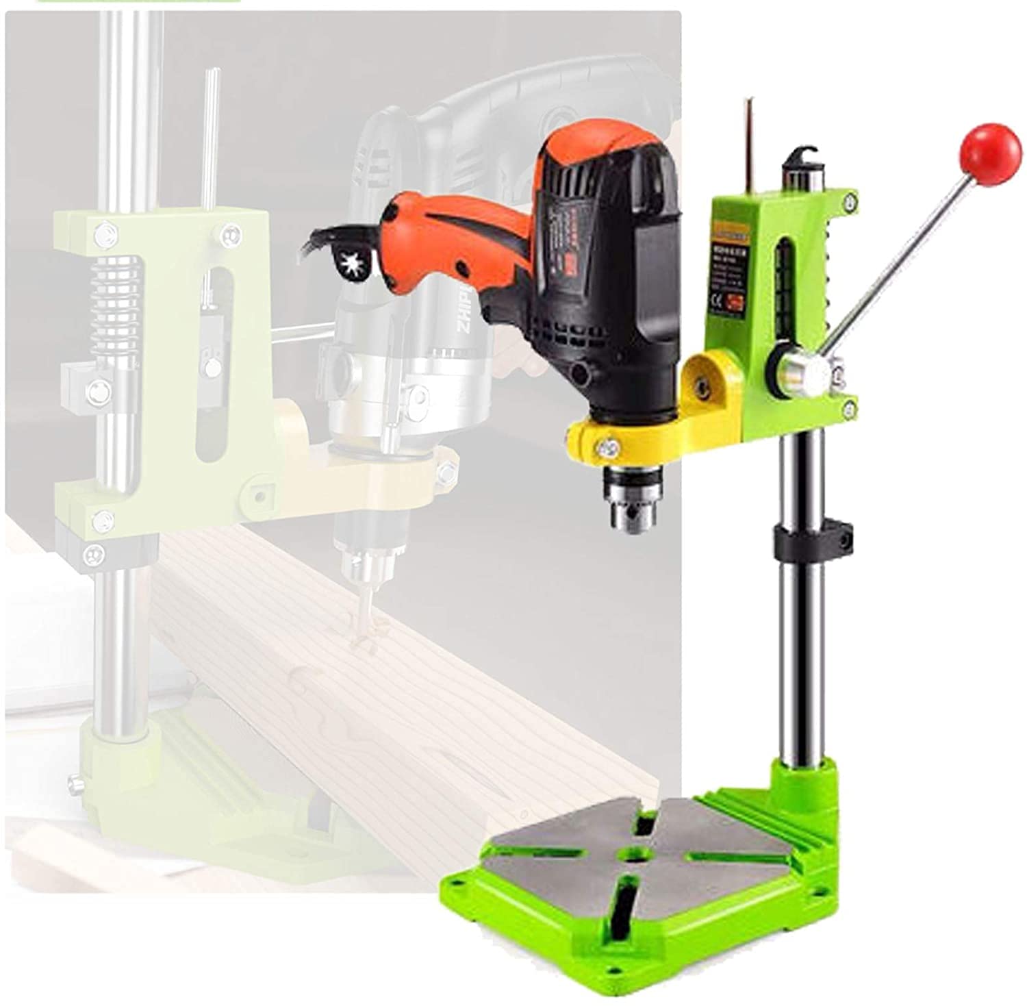 MARHD High Precision Bench Drill Press & Universal Drill Press Stand - Multifunctional Table Saw Accessory for Wood, Aluminum, Iron & Chainsaw | Perfect for DIY Woodworking, Metalworking & Home Workshop Projects