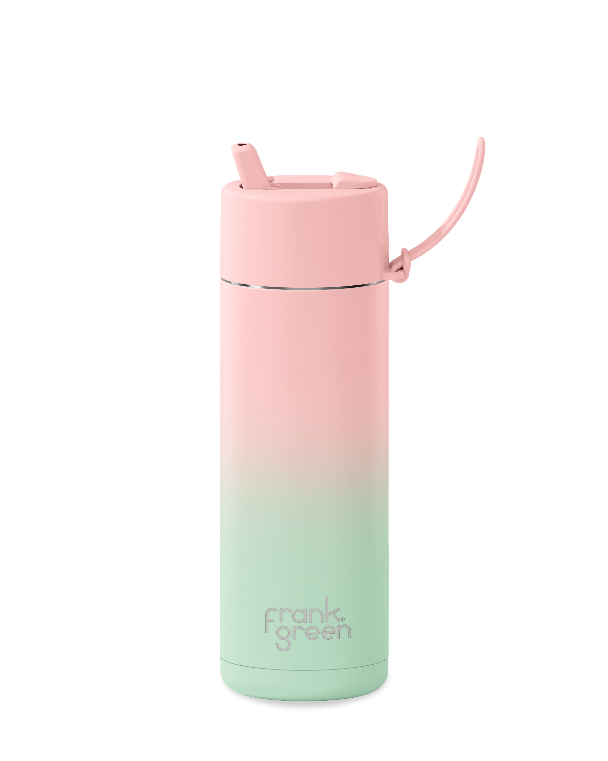 Gradient Ceramic Reusable Water Bottle 20oz (595ml) - Eco-Friendly Insulated Travel Mug for Hot & Cold Drinks at Home, Office or Gym