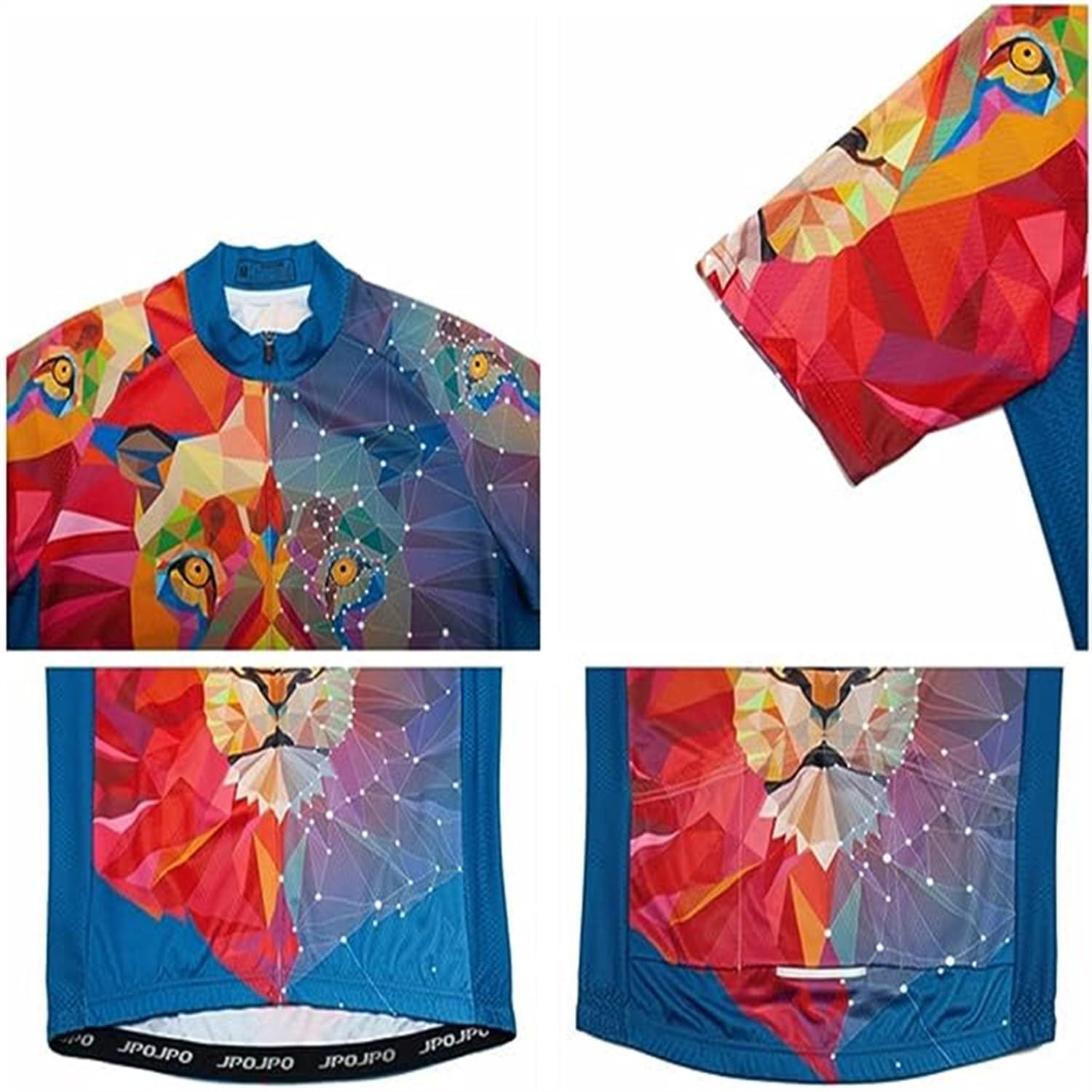 **JPOJPO Men's Cycling Jersey Set – Long Sleeve Bike Shirt & 5D Gel Padded Pants – Quick-Dry Bicycle Clothing Kit (S-3XL) – Perfect for Road Biking, Mountain Cycling & Outdoor Sports**