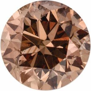 1.00ct SI1 Cognac Round Diamond - Premium Loose Gemstone for Engagement Rings & Jewelry Making