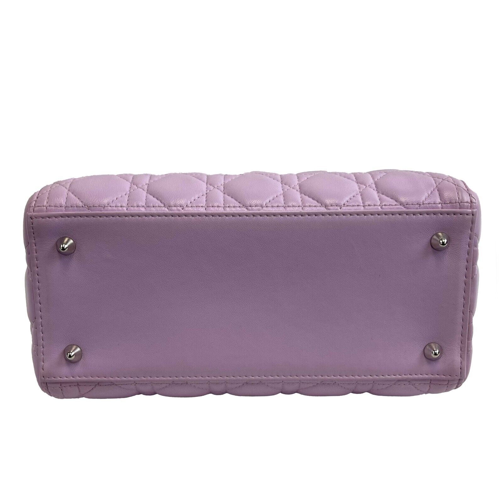 Christian Dior Lady Dior Medium Handbag - Cannage Quilted Leather in Antique Pink with Adjustable Strap | Luxury Designer Purse for Women, Perfect for Parties, Weddings & Special Occasions