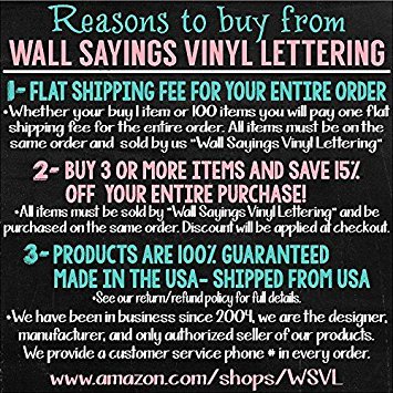 Vinyl Wall Decal Sticker - Black Quote Lettering (9