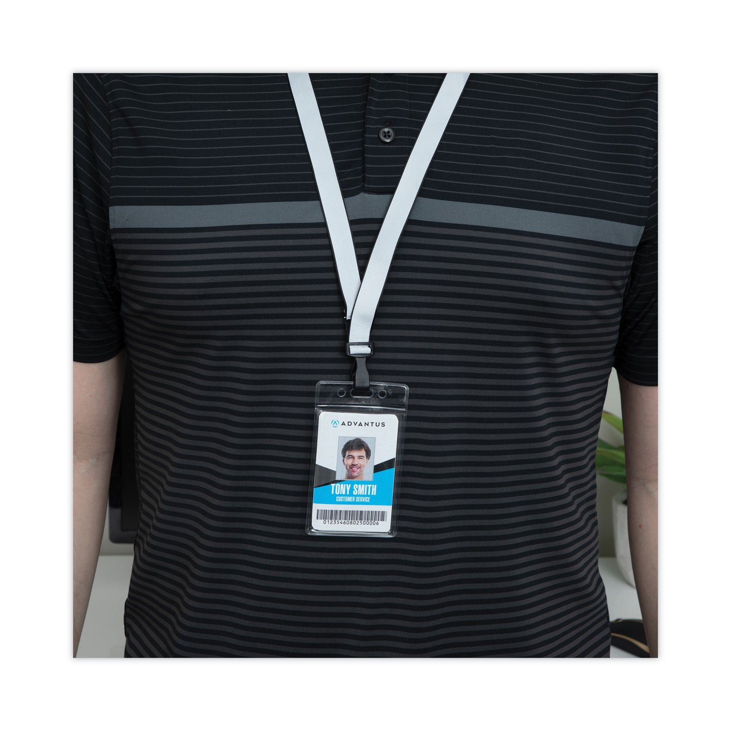 Advantus Deluxe Safety Lanyards with Metal J Hook - 36 Inch Black Retractable Lanyards (24-Pack Box) - Ideal for ID Badges, Keys & Workplace Safety