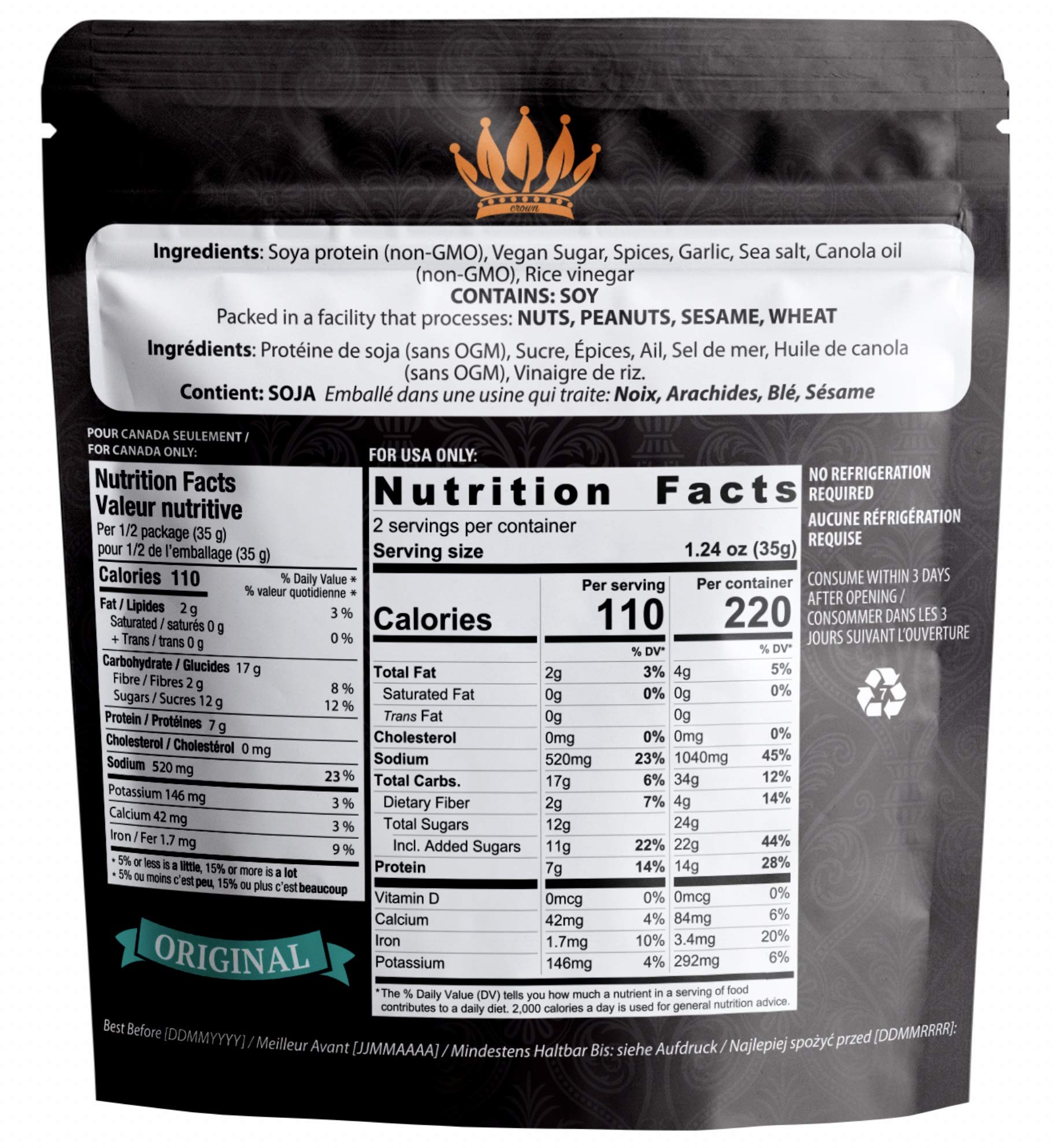 Noble Jerky – Vegan Plant-Based Snack Variety Pack (5 Bags, 2.47 oz Each) | BBQ, Teriyaki, Chipotle, Original & Hickory Flavors | Non-GMO, Vegetarian-Friendly | Perfect for Hiking, Road Trips & Healthy On-the-Go Snacking