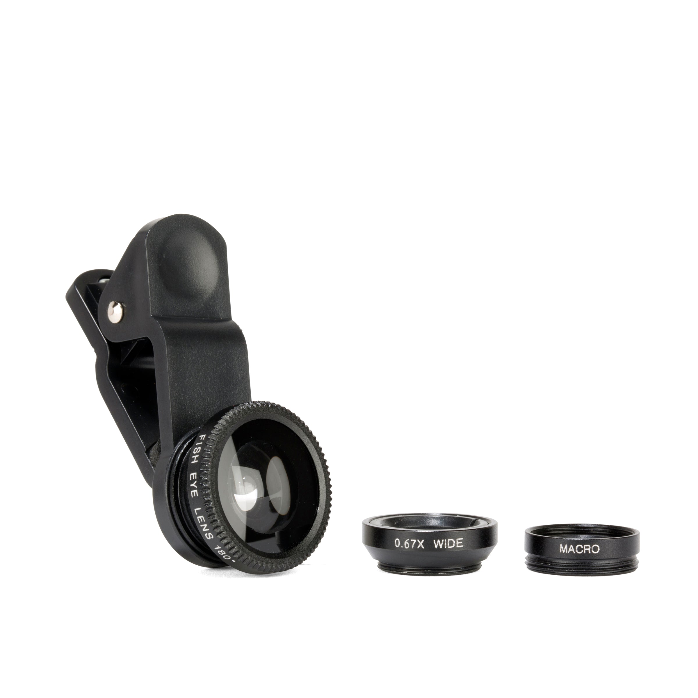 Professional Phone Lens Kit - Wide Angle, Macro & Fisheye Lenses for iPhone & Android - Perfect for Travel, Vlogging & Photography