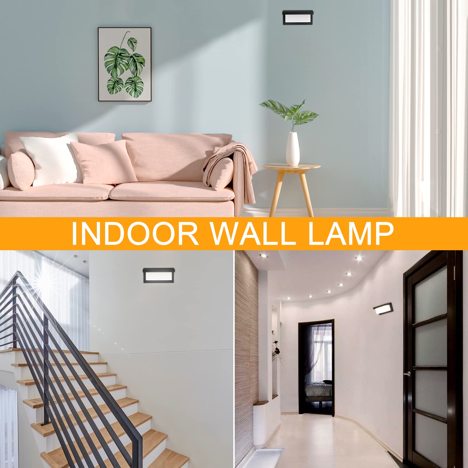 18W Modern Outdoor Wall Sconce Light - 6500K Cold White IP65 Waterproof Porch Light Fixture - Durable Exterior Wall Mounted Lamp for Patio, Hallway, Garden & Landscape Lighting - Perfect for Home, Hotel and Commercial Spaces