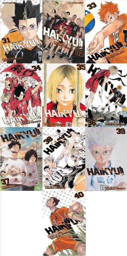 Haikyu!! Manga Collection Volumes 31-40 by Haruichi Furudate - Complete 10-Book Set | Perfect for Anime Fans, Volleyball Enthusiasts & Manga Collectors