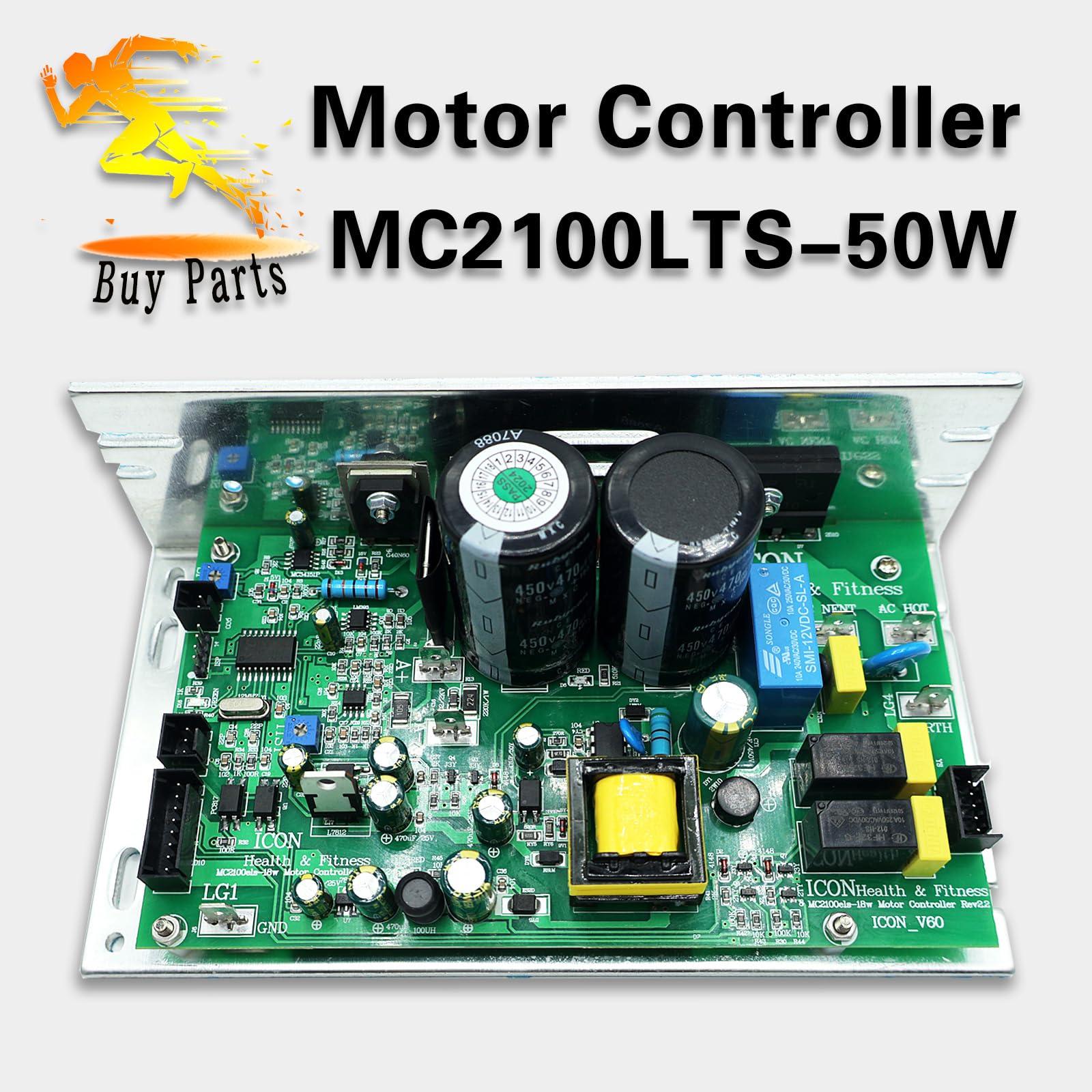 MC2100LTS-50W Treadmill Control Board Motherboard - Replacement Motor Controller for Home & Commercial Treadmills (Green) - Perfect for Gym Equipment Repair and Maintenance