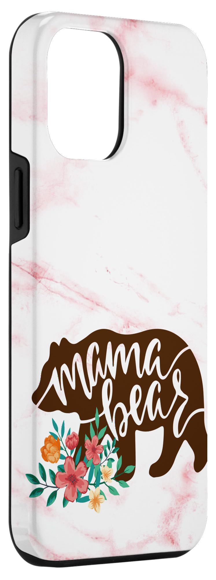 iPhone 12 Pro Max Case - Premium Flower & Mama Bear Design Protective Cover for Men & Women | Perfect for Everyday Use, Travel & Gift Giving