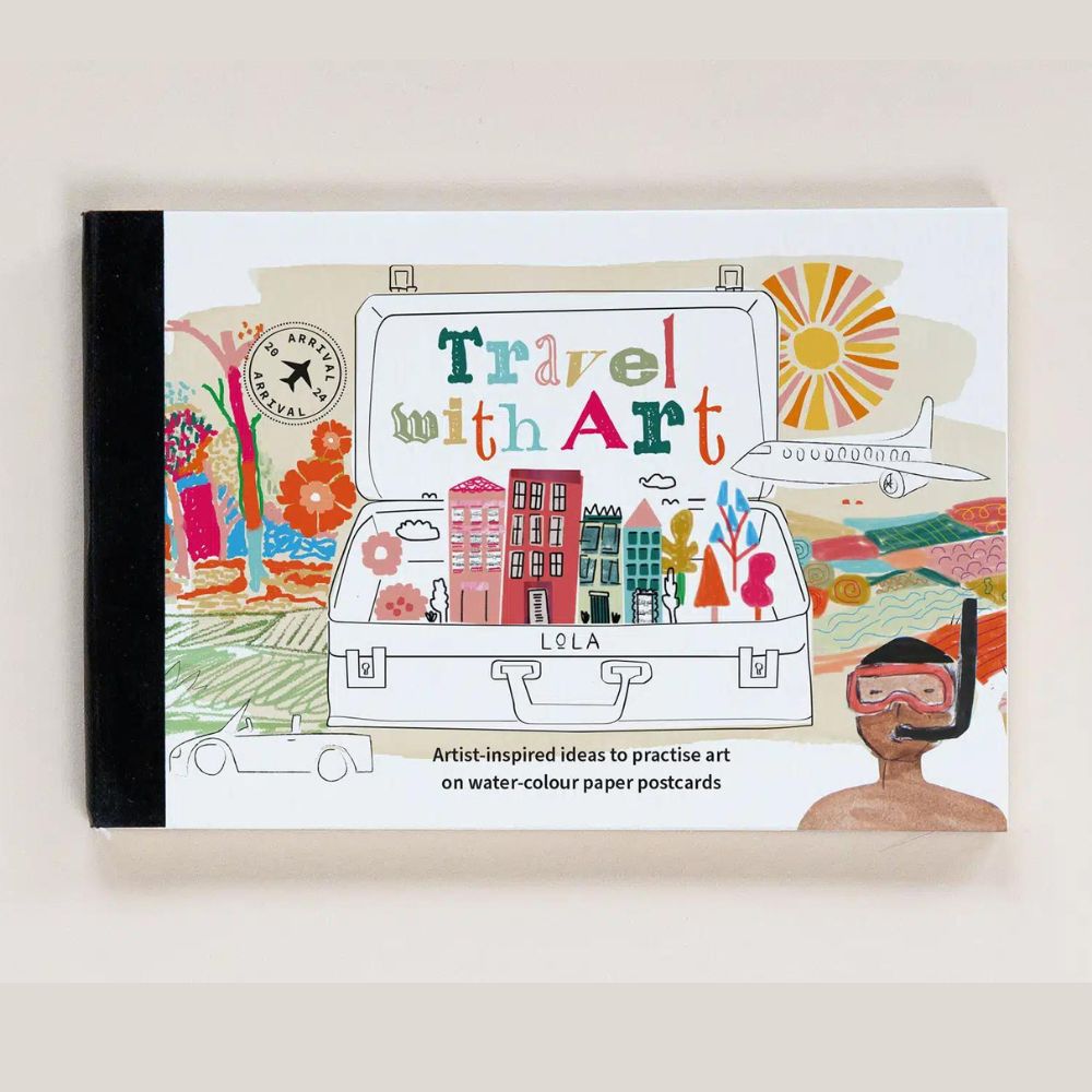 LoLA Travel With Art Postcards - Creative Handmade Greeting Cards for Travel Lovers | Perfect for Scrapbooking, Journaling & Souvenirs