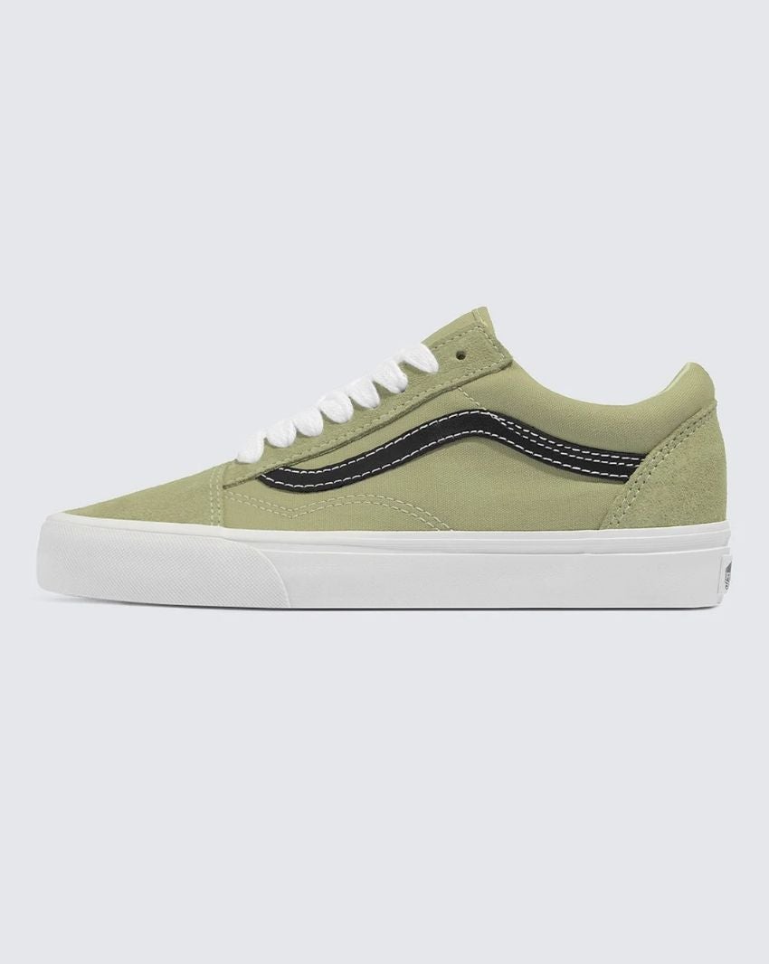 Vans Men's Old Skool Elm Green Sneakers - Classic Skate Shoes for Casual Wear, Street Style & Everyday Comfort