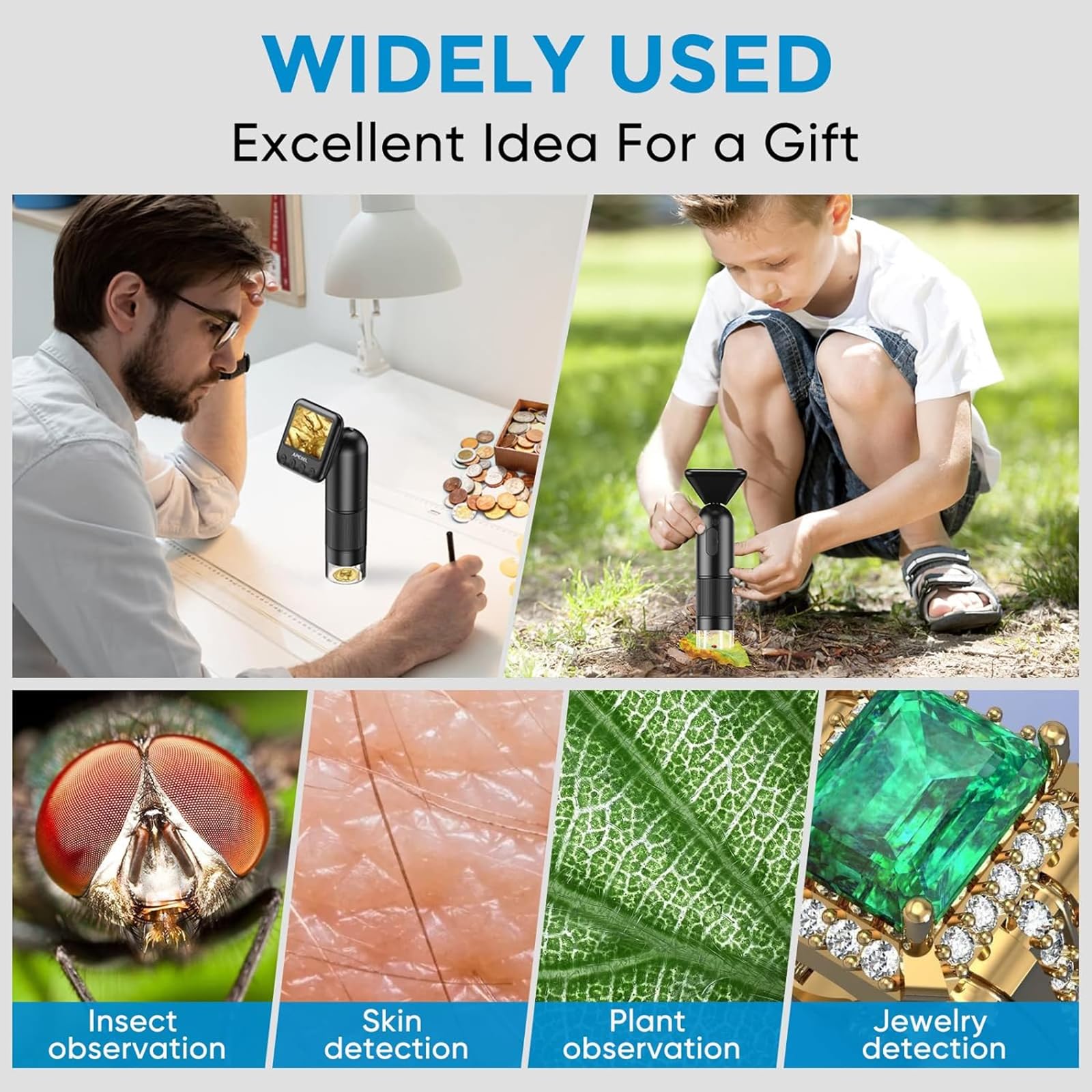Handheld Digital Microscope with 2