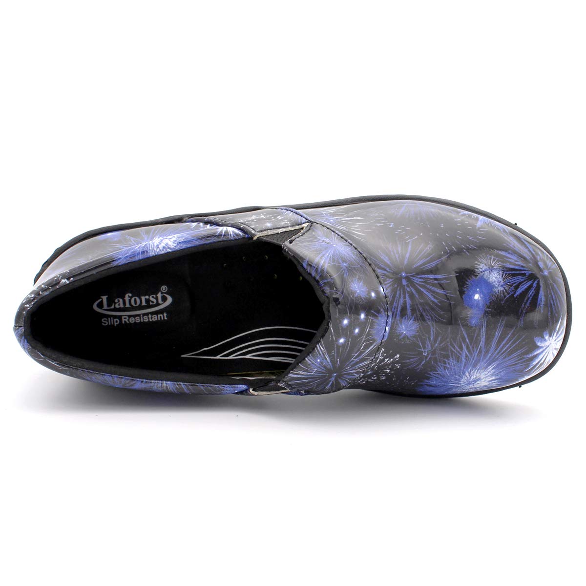 Laforst Women's Rachel Slip-Resistant Nursing Shoes - Non-Slip Work Clogs for Nurses, Waitresses & Waiters - Comfortable Manmade Upper Slip-On Shoes for Hospital, Restaurant & Healthcare Professionals