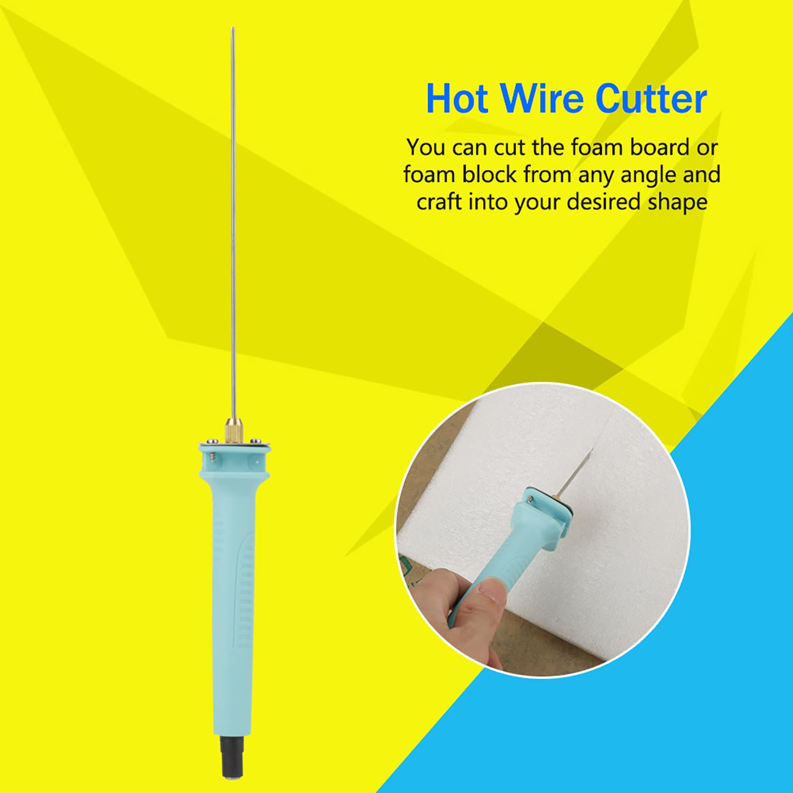 Electric Hot Wire Foam Cutter Pen - 15cm Styrofoam Cutting Tool for DIY Crafts, Model Making & Home Decor (9V 6A, Adapter Not Included) | Perfect for Foam Sculpting, Cosplay Props & Art Projects