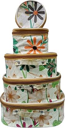 Stylish T. House Cosmetic Bags for Women & Travel - Waterproof Makeup Organizer (Set of 32) - Perfect for Travel, Gym & Daily Essentials Storage