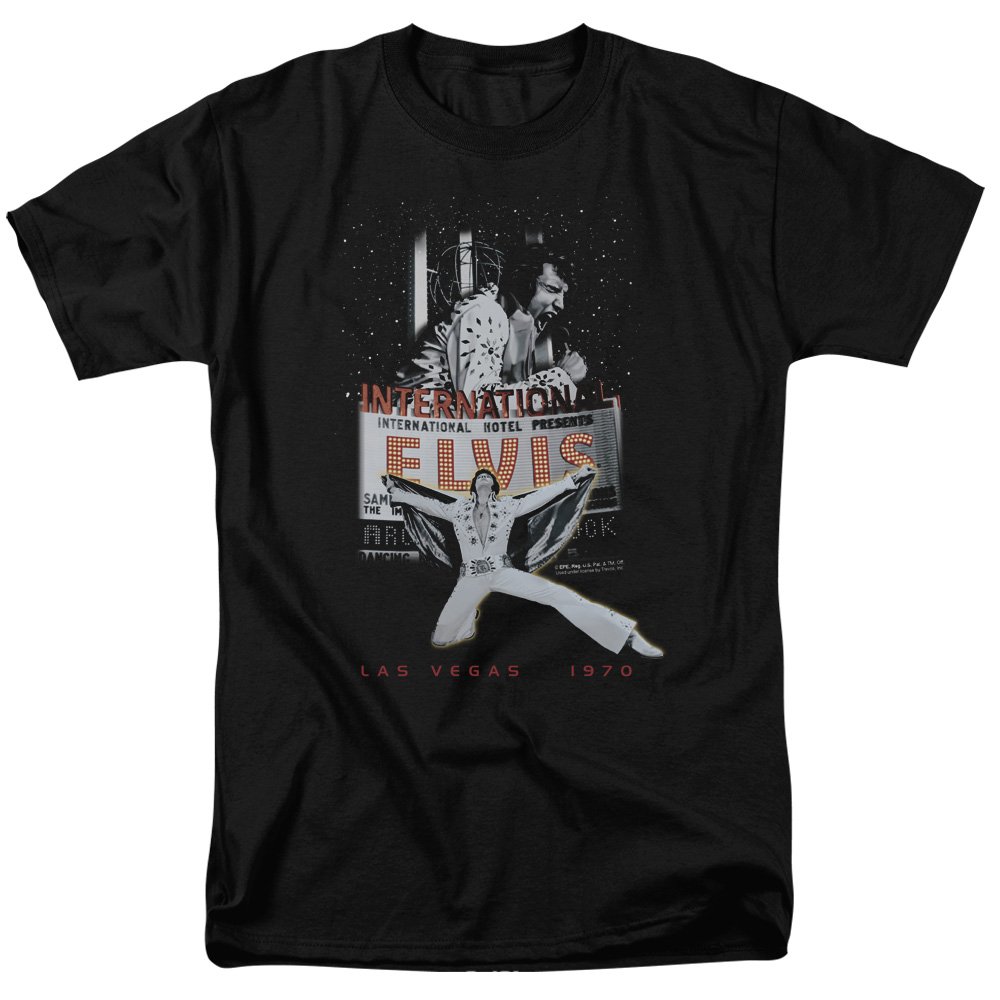 Elvis Presley Las Vegas Vintage T-Shirt - Retro 70s Style King of Rock Music Tee for Concerts & Casual Wear