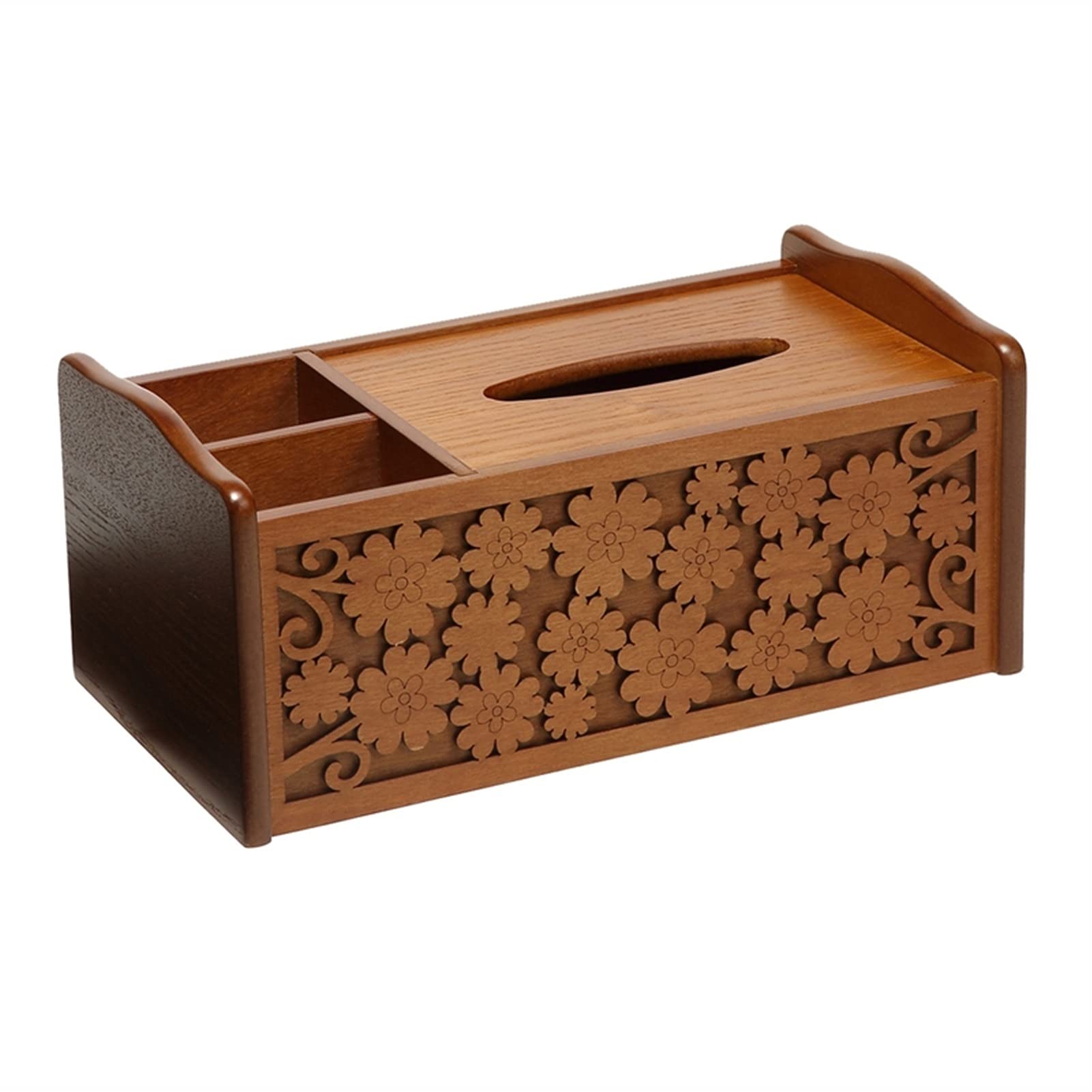 Wooden Carved Tissue Box for Living Room & Desktop - Home Decor