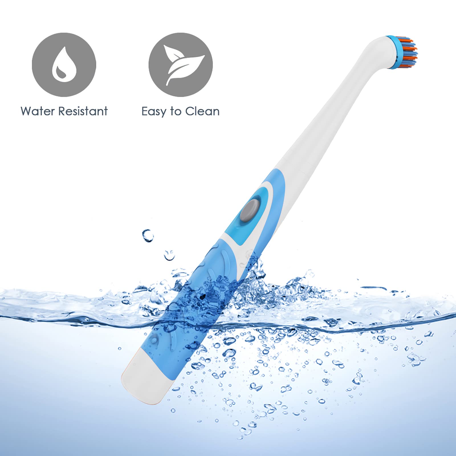 FAMKIT Electric Cleaning Brush with Oscillating Power Scrubber - Multi-Surface Household Cleaning Tool for Bathroom, Kitchen, Tiles & Grout | Perfect for Deep Cleaning Showers, Sinks & Countertops