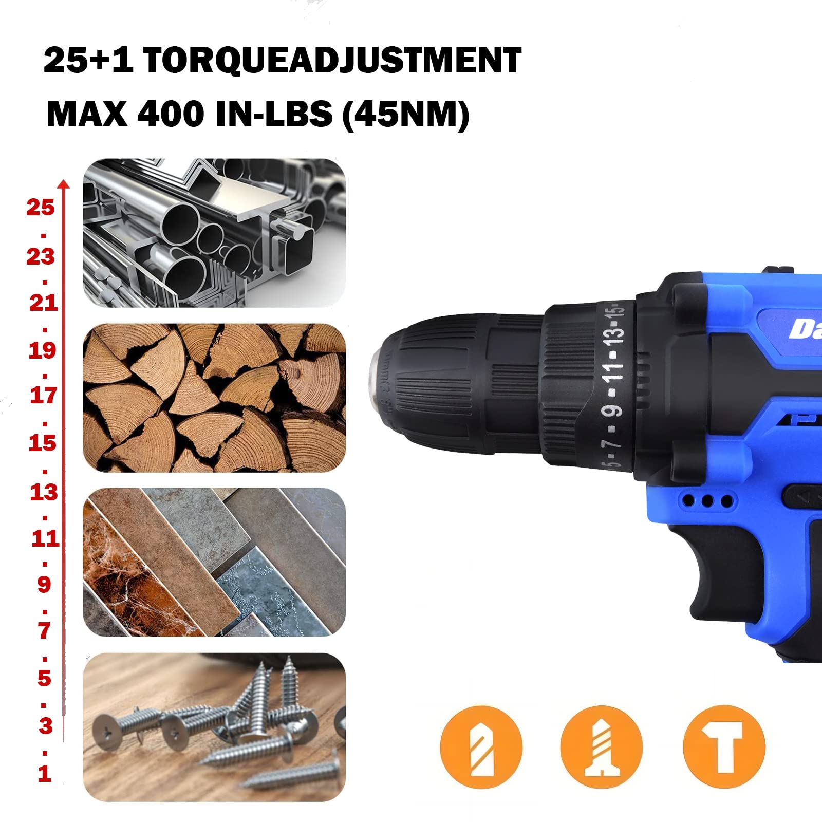 21V Brushless Cordless Drill/Driver Kit with 1.5AH Li-ion Battery & Fast Charger - 3/8
