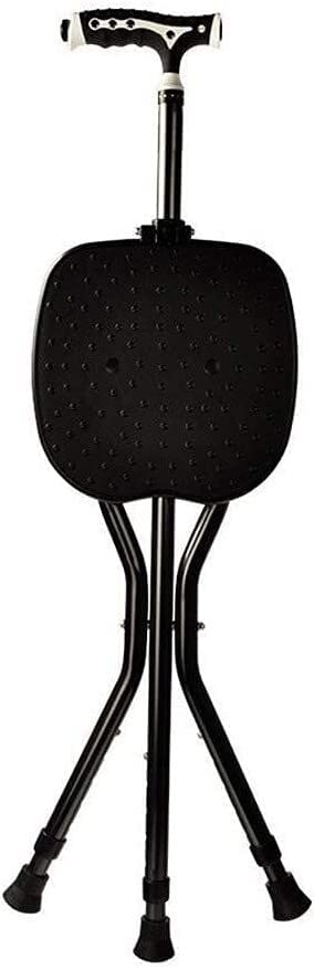 **Folding Walking Cane with Seat & LED Light – Portable Tripod Stool for Seniors, Lightweight Retractable Walking Stick for Golf, Travel & Outdoor Rest – Ideal for Elderly Mobility & Comfort**    *(Use Cases: Perfect for hiking, shopping, golfing, travel, or everyday support – offers a convenient resting spot anytime, anywhere.)*