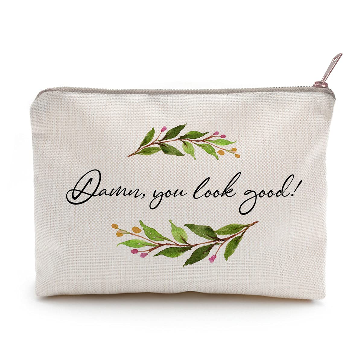 Funny Toiletry Bag 'You Look Good' - Unique Makeup Case & Best Friend Gift for Women - Perfect for Travel, Gym, and Cosmetics Storage