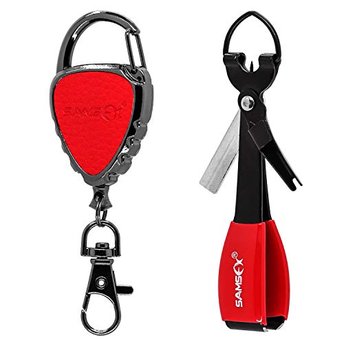 Metal Zinger with Magnet & Black Knot Tool, Red Grip