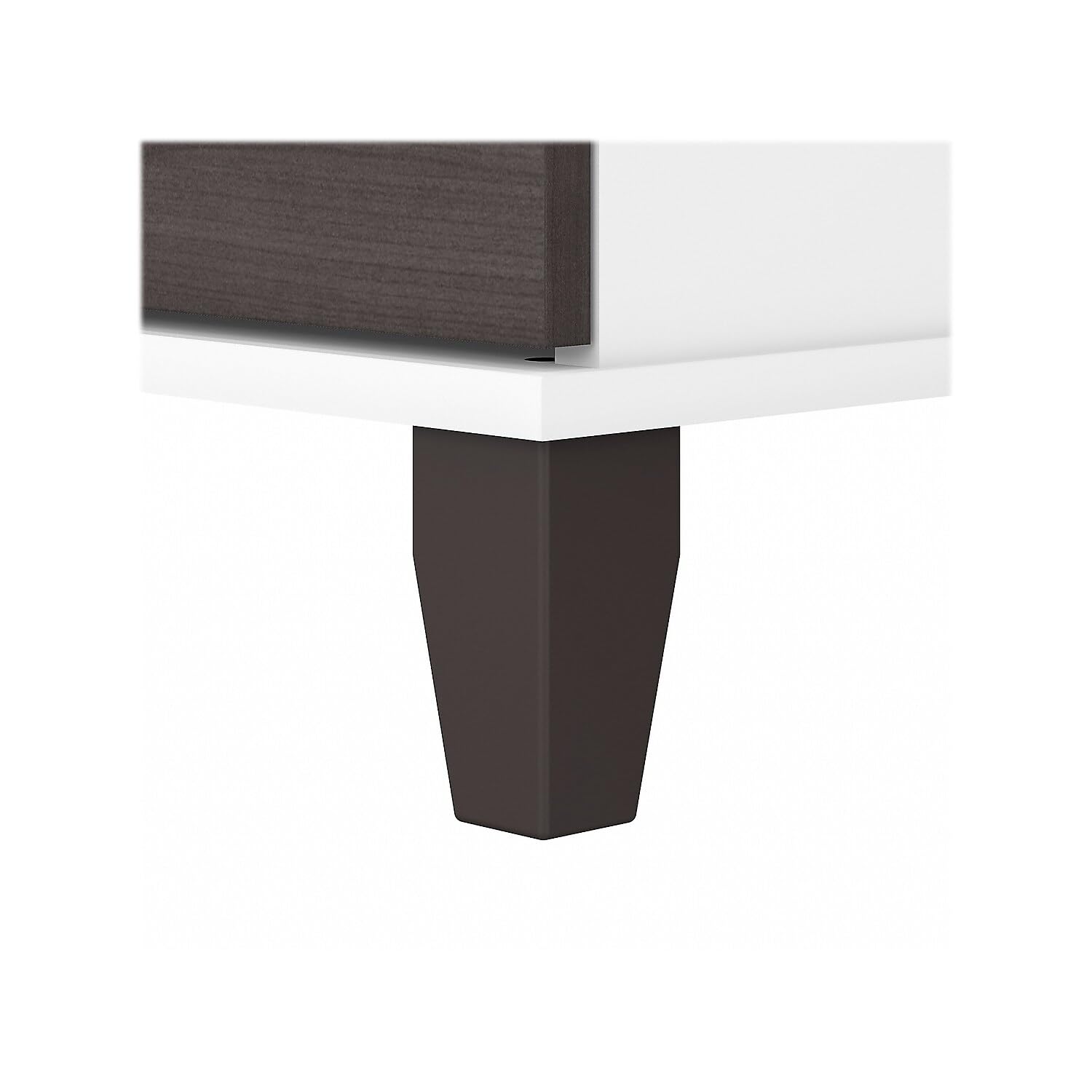 Bush Furniture 2 Drawer Lateral File Cabinet - Letter & Legal Size Document Storage for Home Office or Professional Workspace - Somerset Collection in White & Storm Gray - Perfect for Organizing Files, Contracts and Office Supplies