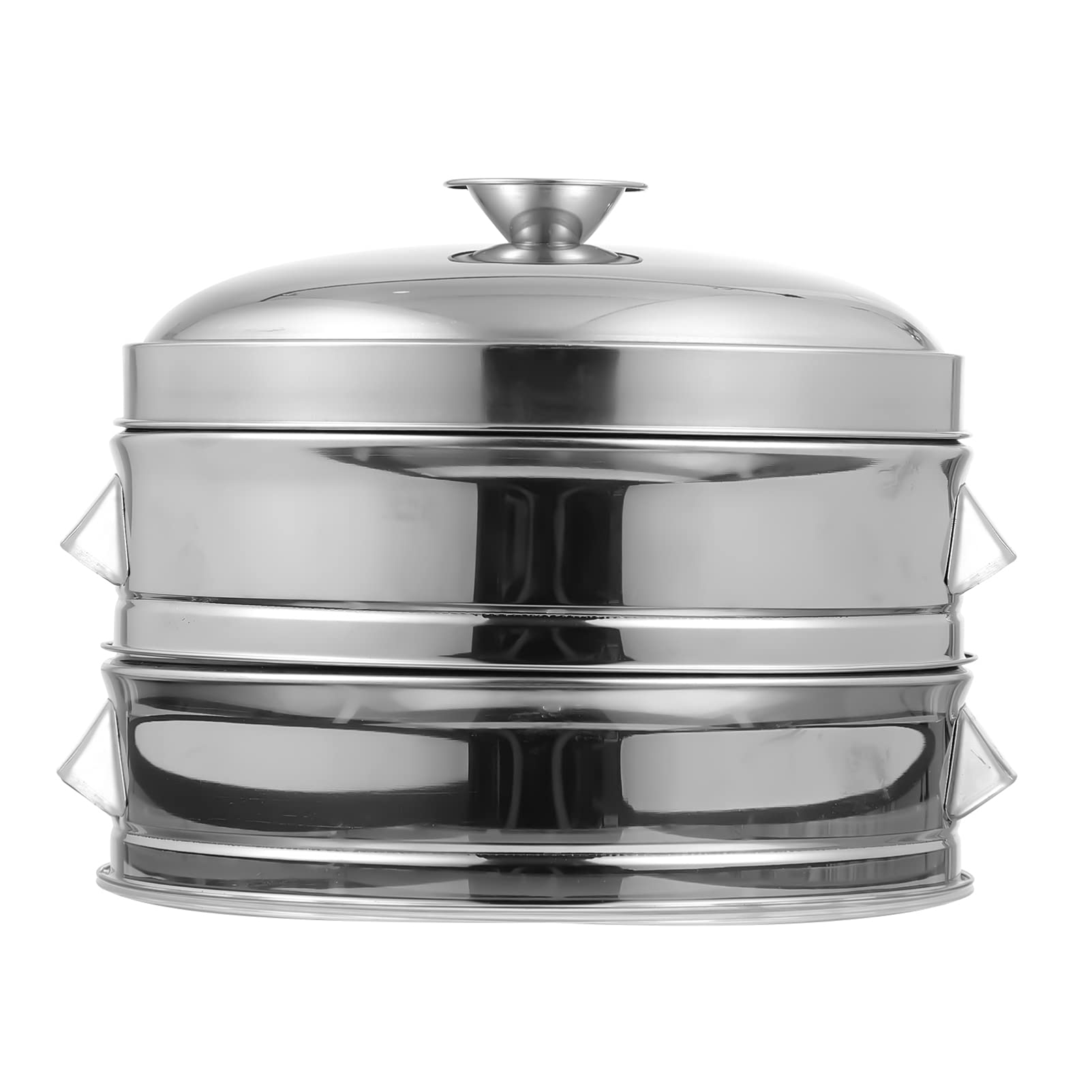 Premium Stainless Steel Dumpling Steamer Basket Set - Stackable Bamboo Steamer Insert Pans with Lid - Multi-Layer Food Steamer for Kitchen, Dim Sum, Bao Buns & Vegetables - Ideal for Asian Cooking, Healthy Meal Prep & Home Chefs