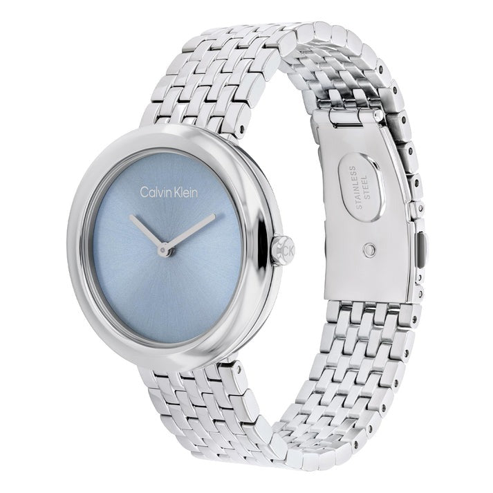 Calvin Klein Twisted Bezel Blue Dial Watch 25100065 for Men - Stylish Casual & Business Accessory - Perfect for Office, Parties & Everyday Wear