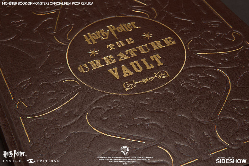 Harry Potter Monster Book of Monsters Official Film Prop Replica - Collectible Wizarding World Memorabilia for Fans & Decor