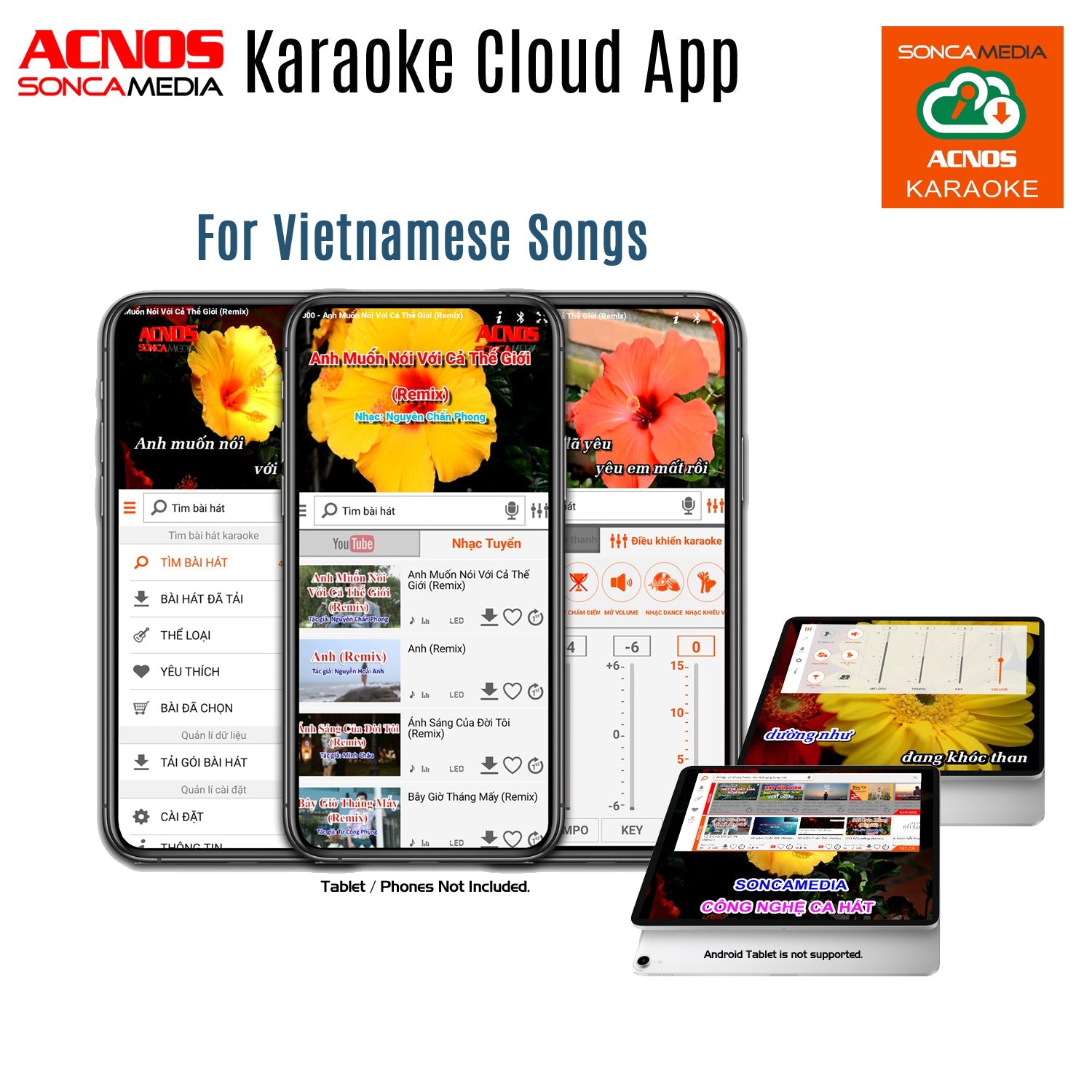 Acnos Soncamedia Kbeatbox Flac 36 Karaoke Powered Speaker System - Professional Portable PA System for Home Parties, Outdoor Events & Live Performances