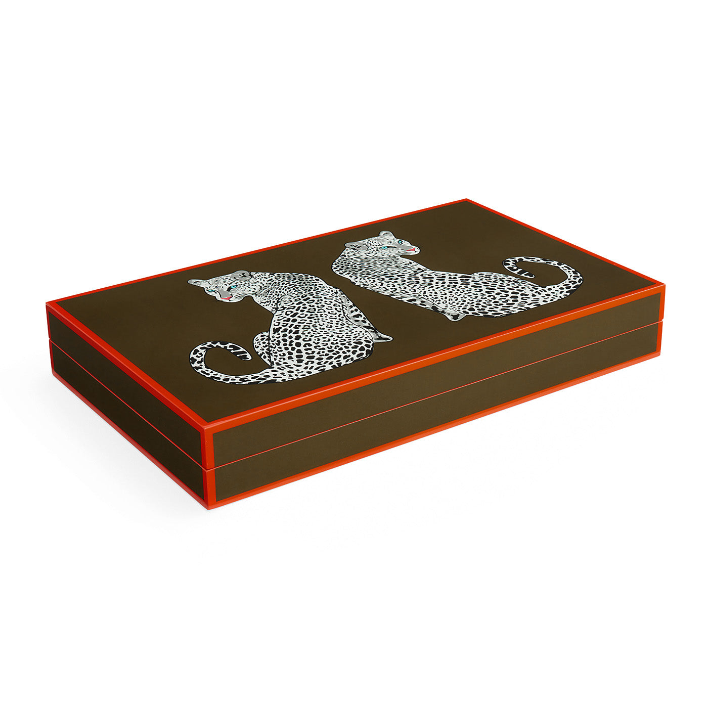 Premium Leopard Print Backgammon Board Game Set - Classic Wooden Board with Travel Case - Perfect for Family Game Nights, Travel & Gifts