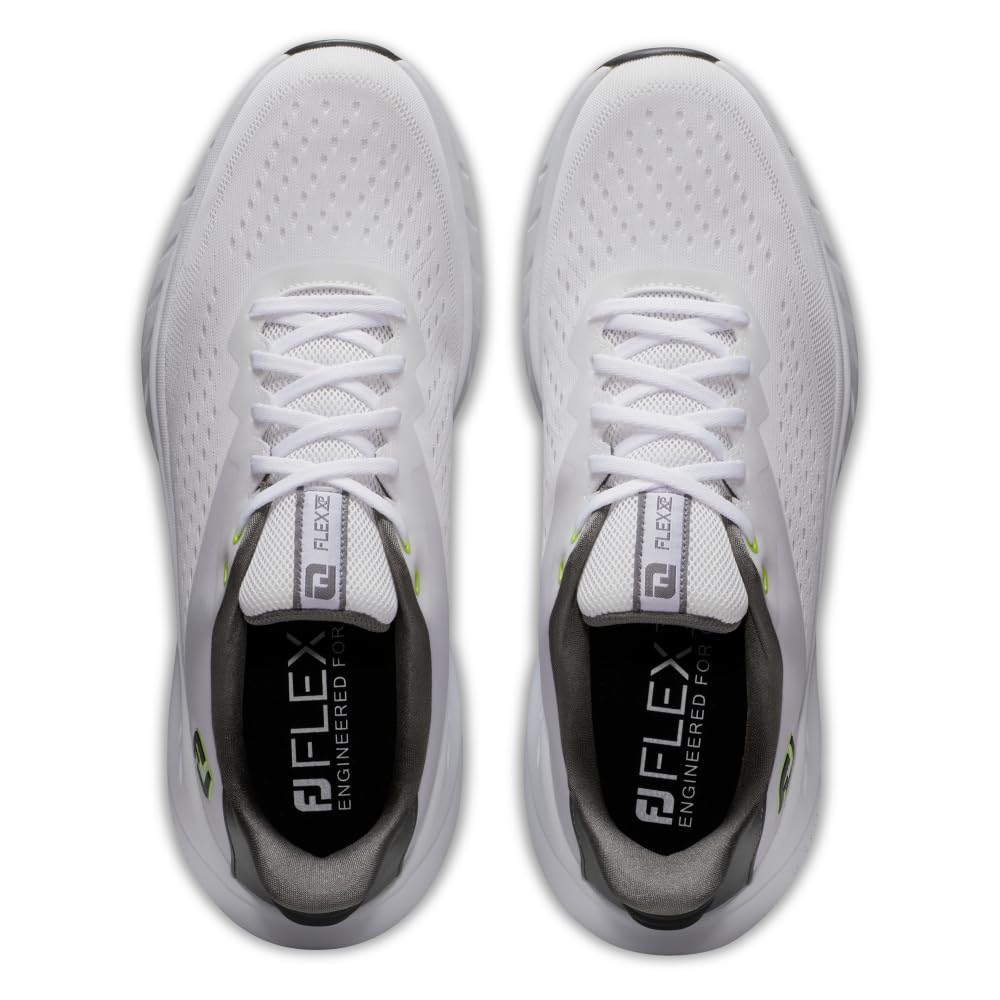 FootJoy Men's Flex XP Golf Shoes - Lightweight & Waterproof Spiked Golf Shoes for Men - Perfect for Walking the Course & All-Weather Play