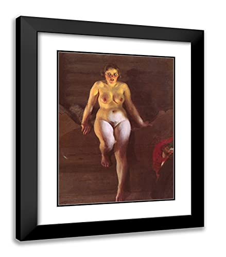 Black Modern Wood Frame with Double Matting