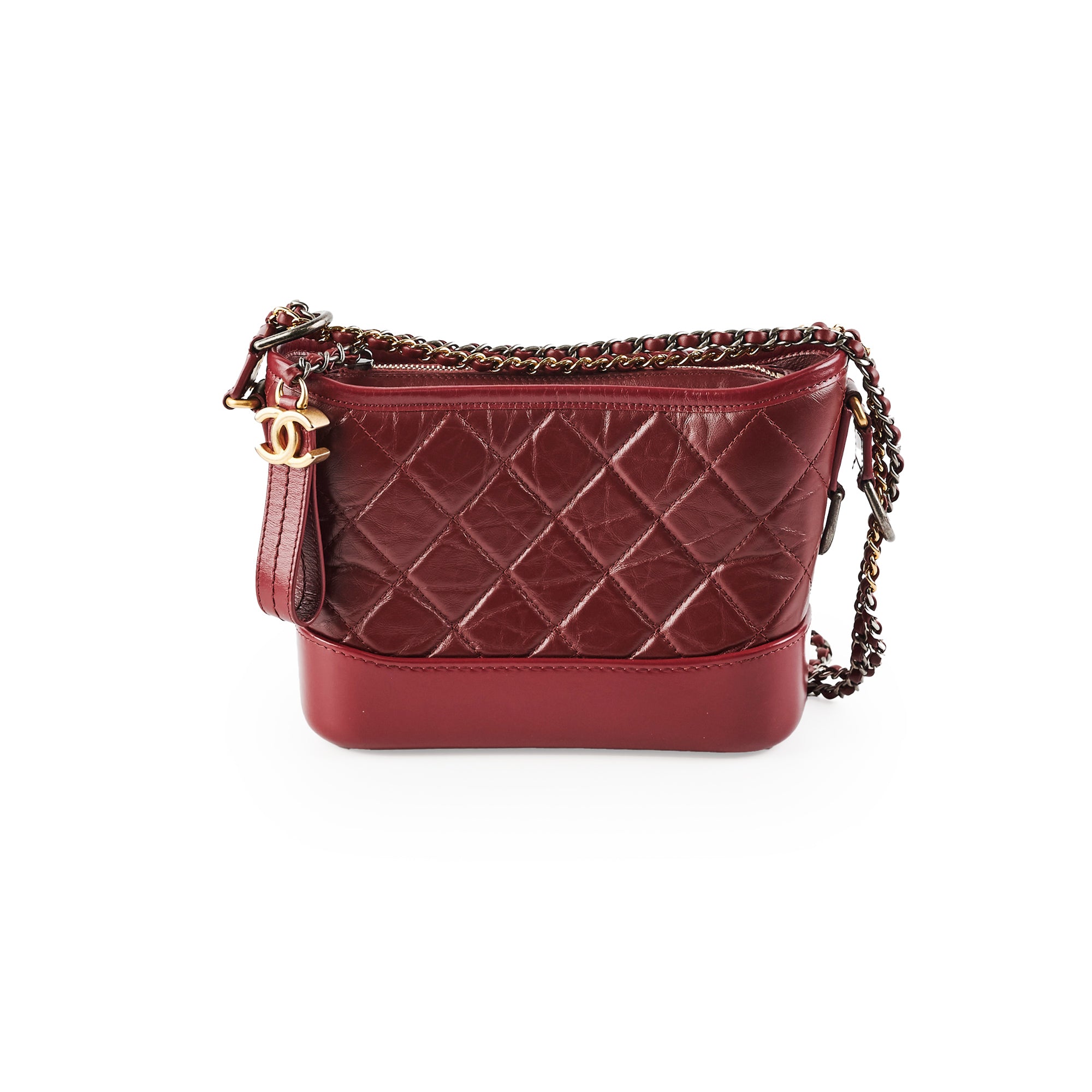 Chanel Small Gabrielle Bag in Dark Red - Luxury Crossbody Handbag for Women, Perfect for Date Night & Evening Events