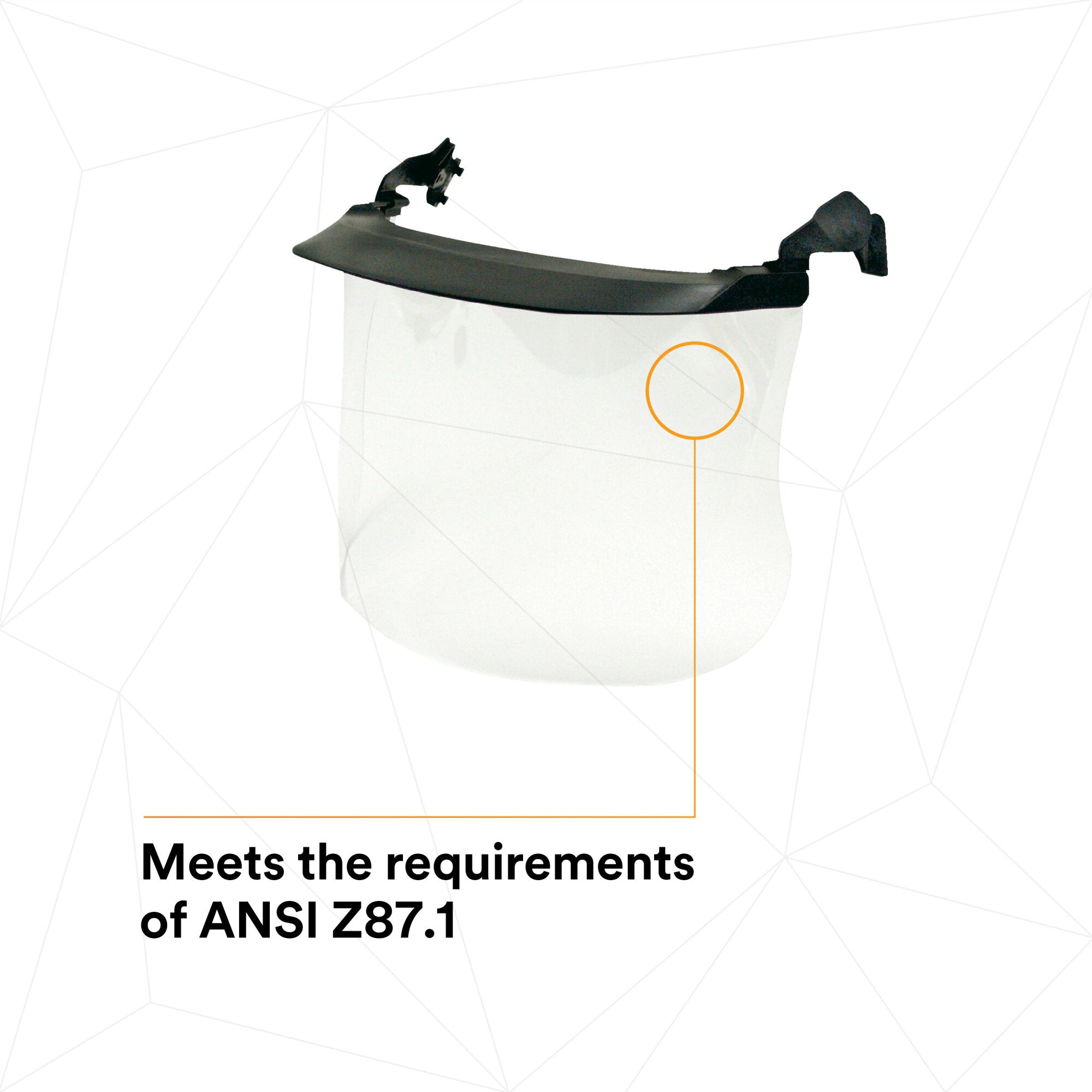 3M Clear Polycarbonate MultiVisor System V4F 10P - Safety Face Shield for Construction, Lab & Healthcare Workers - Impact Resistant Protective Visor for Welding, Grinding & Chemical Handling