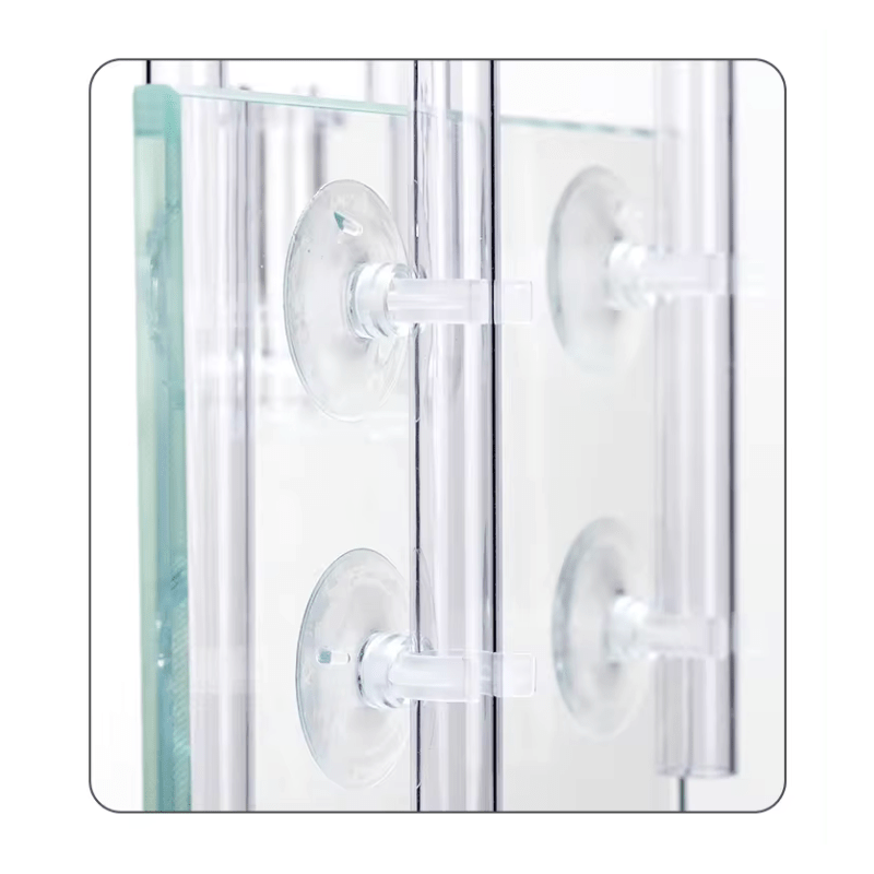 AQUAPRO 12mm/16mm Plastic Skimmer Outflow & Inflow with Suction Cups - Perfect for Aquarium, Pond, and Water Garden Filtration Systems