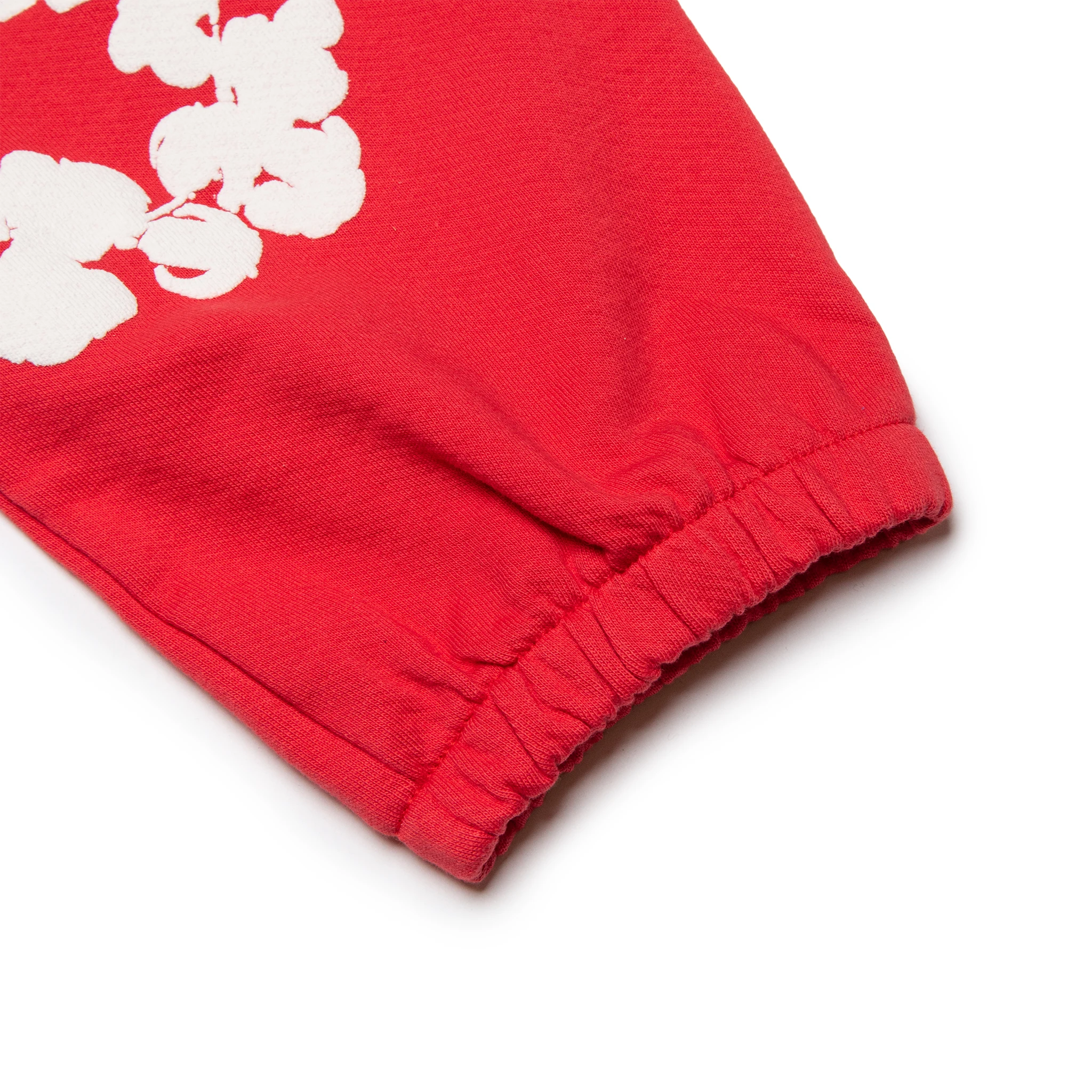 Denim Tears The Cotton Wreath Red Sweatpants for Men - Comfortable Casual Joggers for Streetwear & Lounge Wear