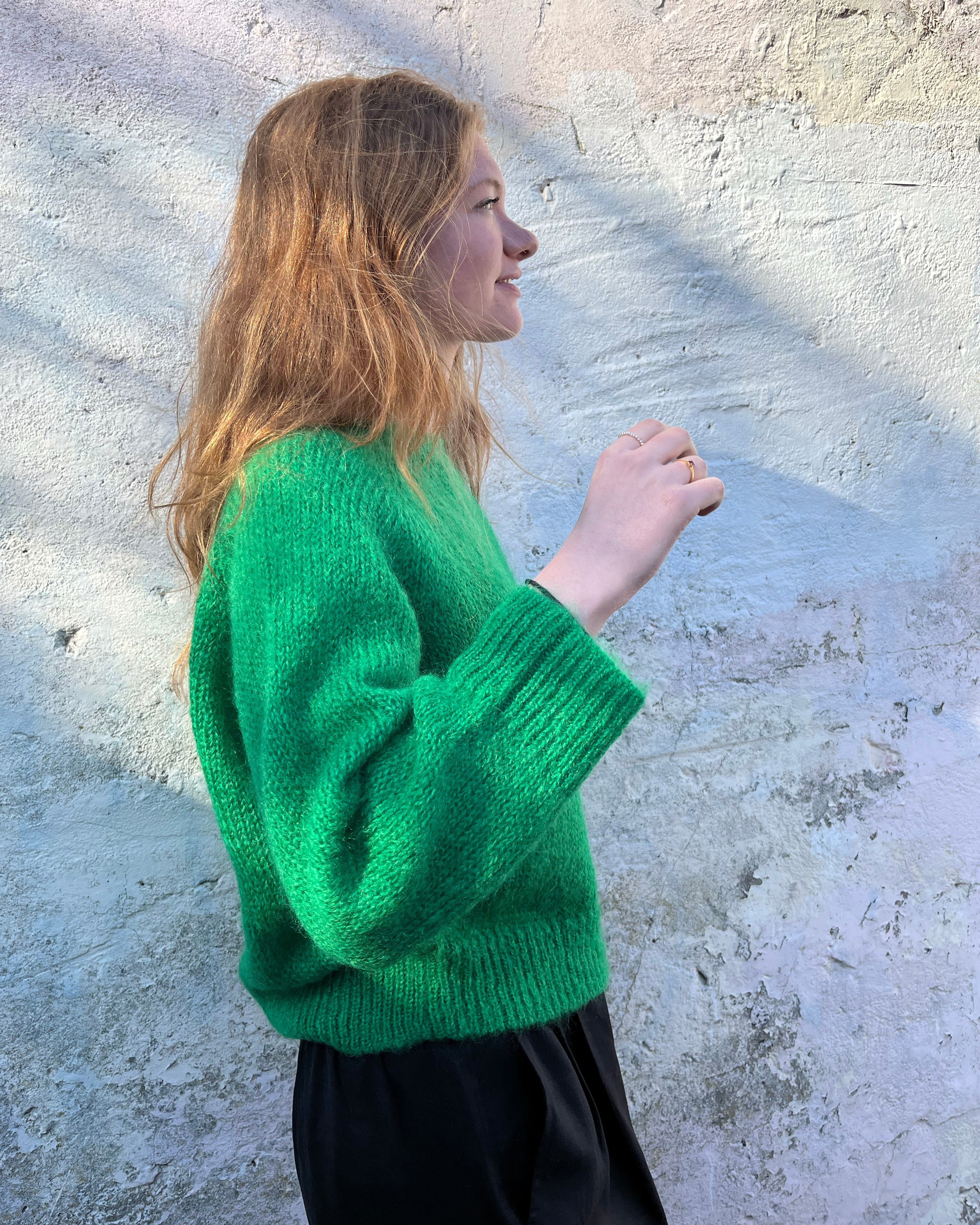 Lowie Green Mohair Jumper - Soft Women's Sweater for Fall & Winter | Cozy Knit Pullover for Casual Wear, Office & Date Nights