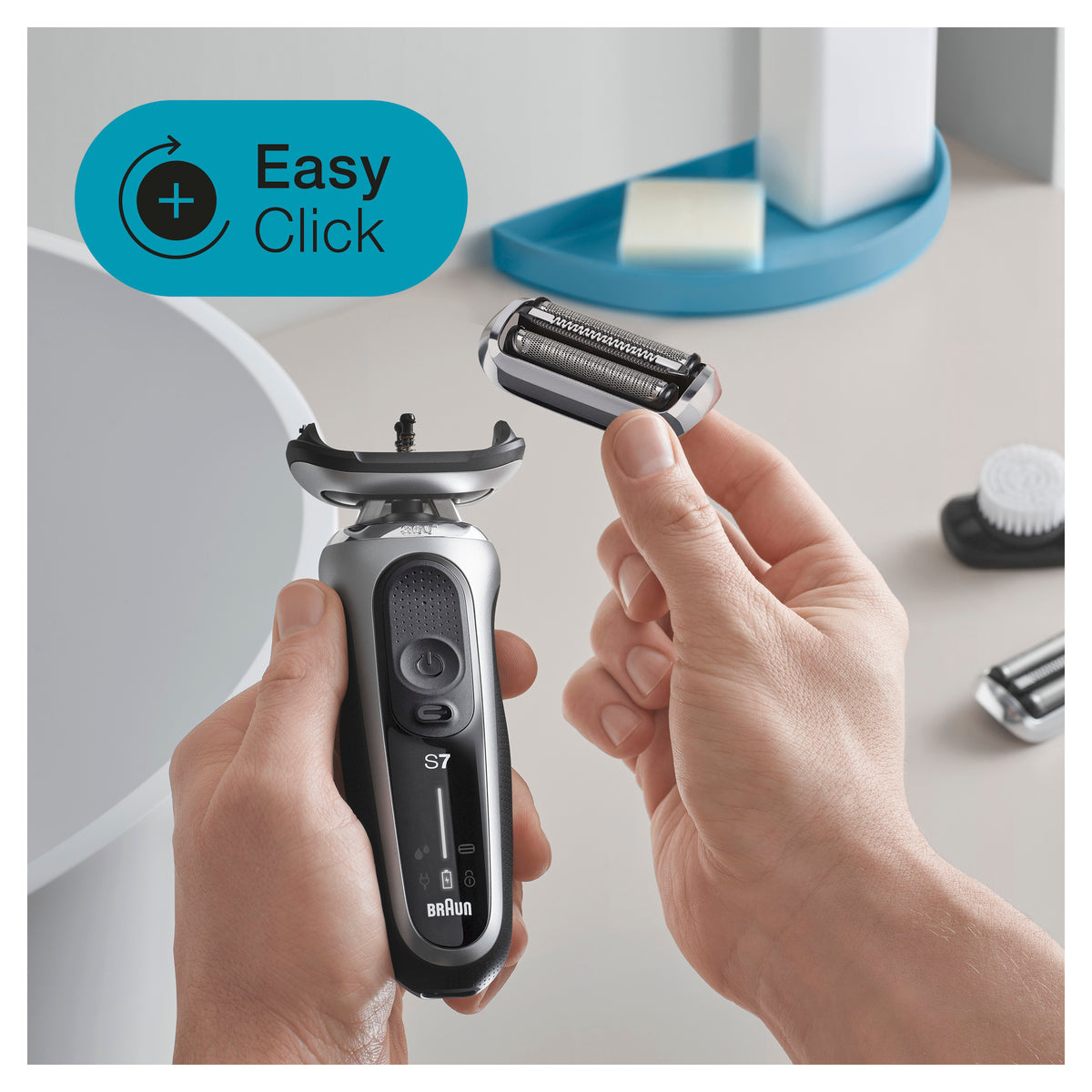 Braun Replacement Foil & Cutter Set 73S for Series 7 Shavers - Compatible with 70s 72s 73s 74s 75s 76s 78s 79s - Perfect for Close Shaving & Beard Trimming at Home or Travel