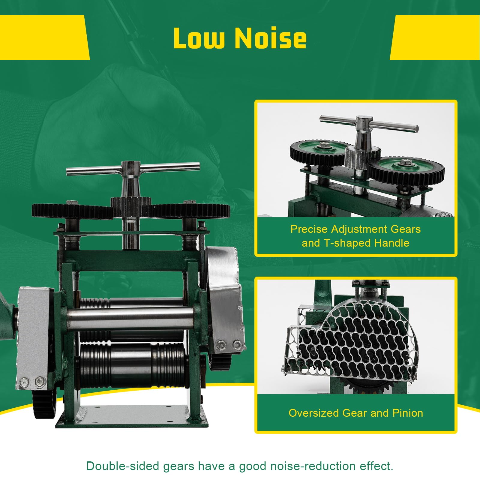 3-in-1 Manual Jewelry Rolling Mill Machine - 4.7