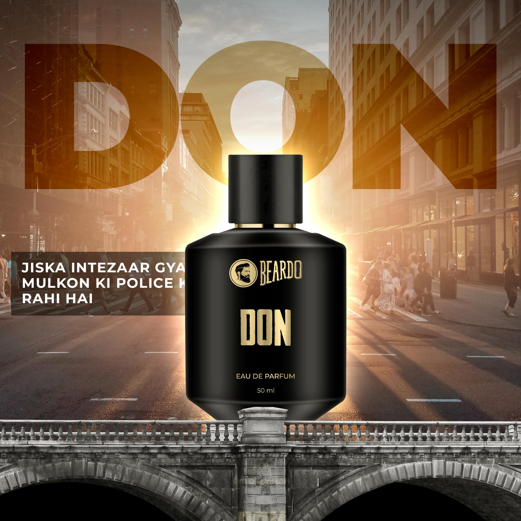 Beardo Perfume For Men - Don, 50ml Eau De Parfum | Long Lasting Fragrance with Melon, Jasmine & Vanilla Notes | Valentine's Day Gift for Husband, Boyfriend & Men | Perfect for Date Night, Office & Special Occasions