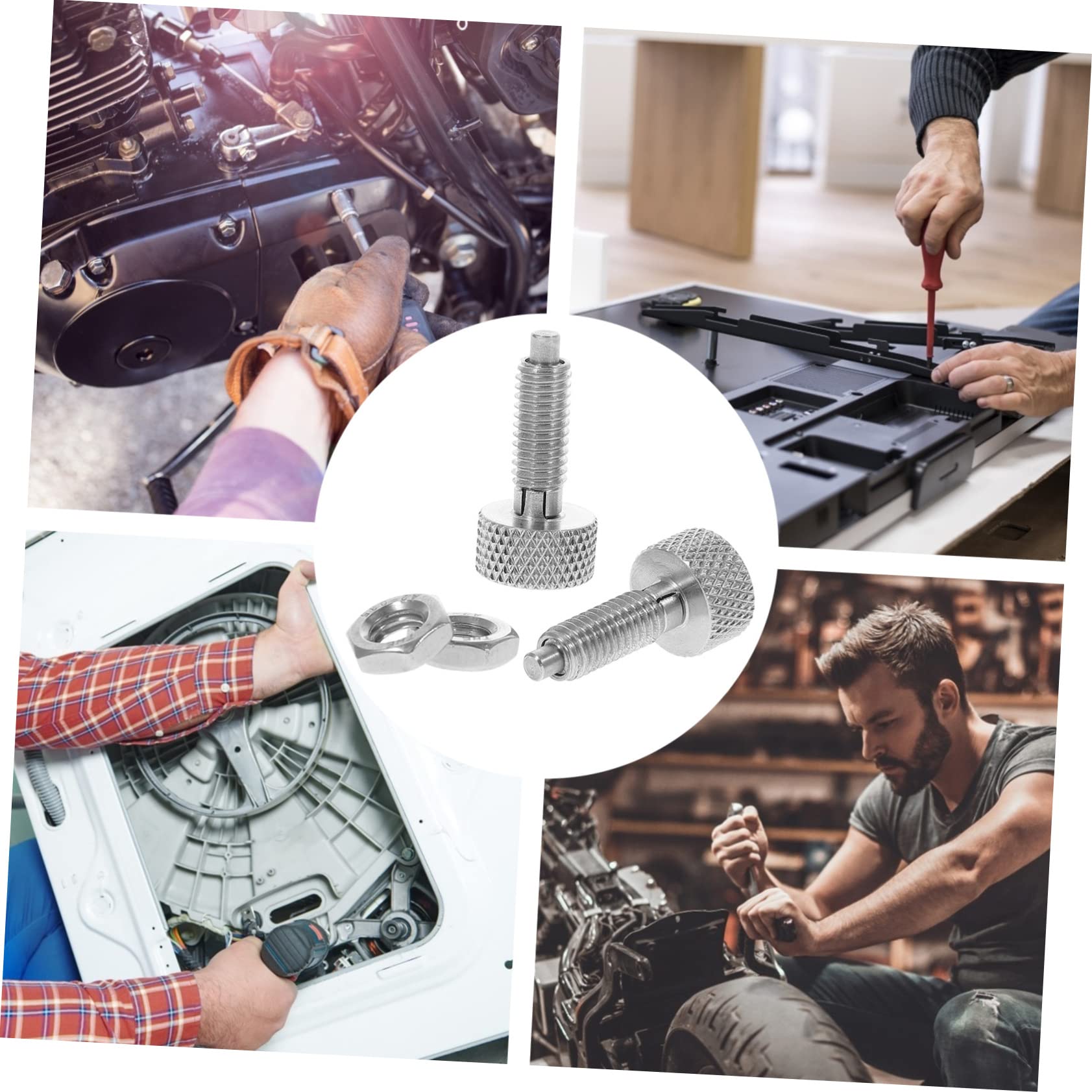 Retractable Spring Plunger - Heavy Duty Tool Box Lock Knob & Pull Ring Pin Replacement - Perfect for Industrial Equipment, Machinery, and DIY Toolbox Security