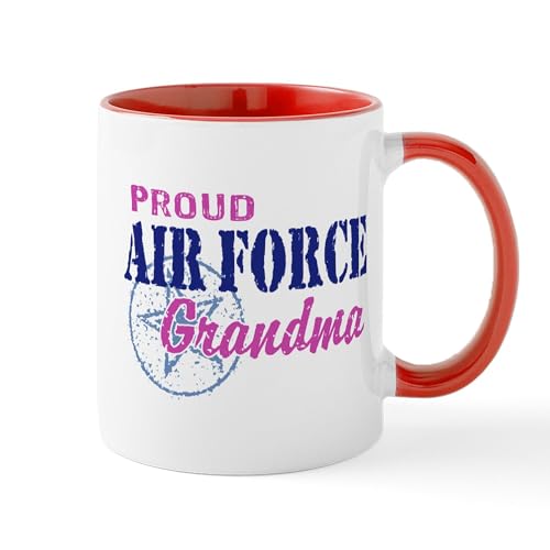 White/Red Inside - Proud Air Force Grandma Mug