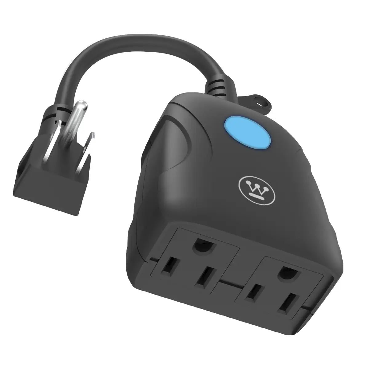 2-Outlet Outdoor WiFi Smart Plug with Timer & Voice Control - Waterproof & Weatherproof for Garden, Patio & Pool Equipment - Works with Alexa & Google Home