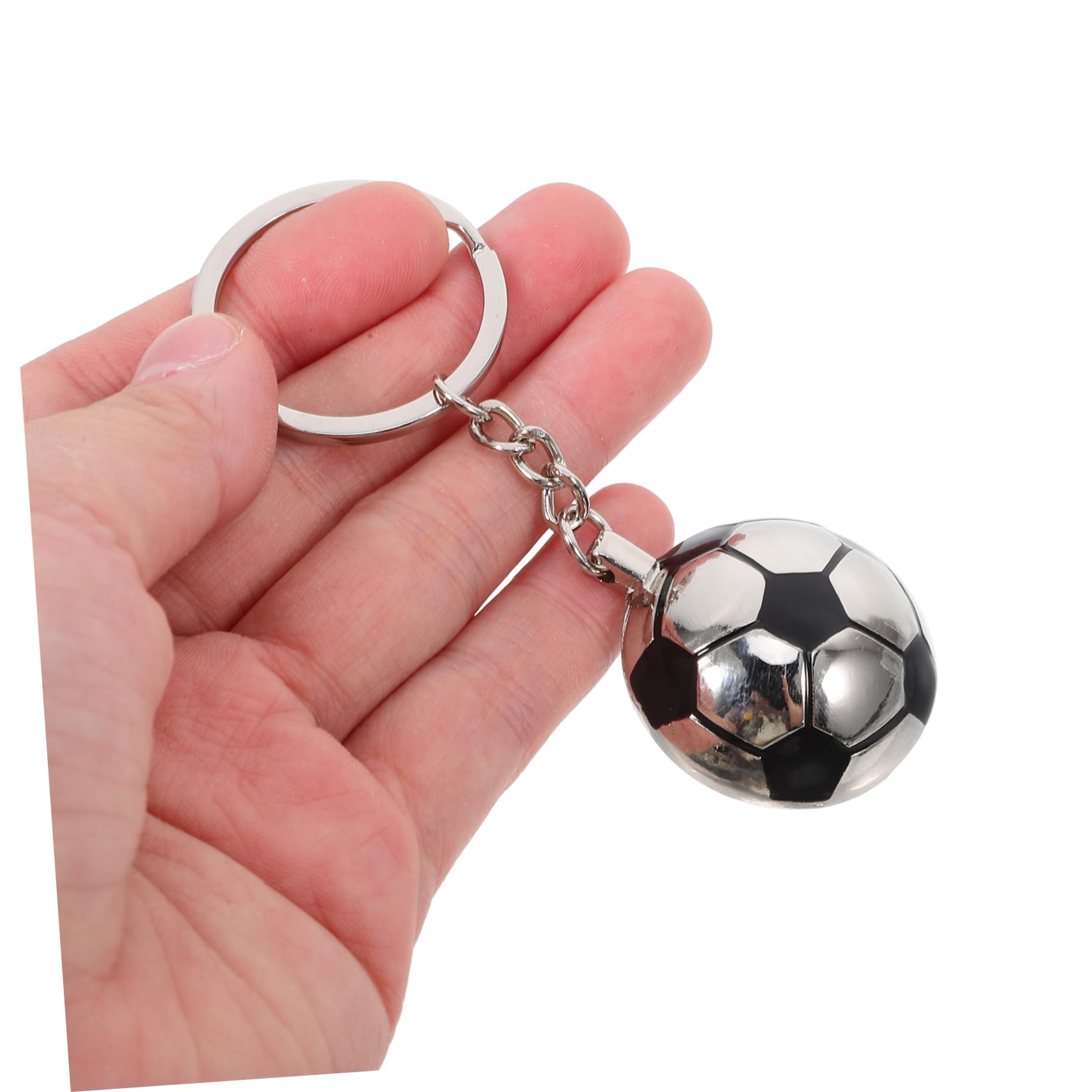 ORFOFE 4-Piece Football Keychain Set - Premium Metal Soccer Player Charms & Team Souvenir Keyrings - Perfect for Fans, Gifts & Game Day Accessories