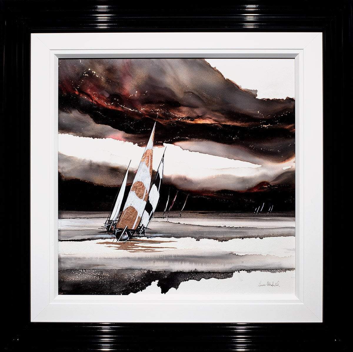 Storm at Sea Painting - Original Ocean Wave Artwork for Home & Office Wall Decor | Coastal & Nautical Theme Living Room, Bedroom, Bathroom