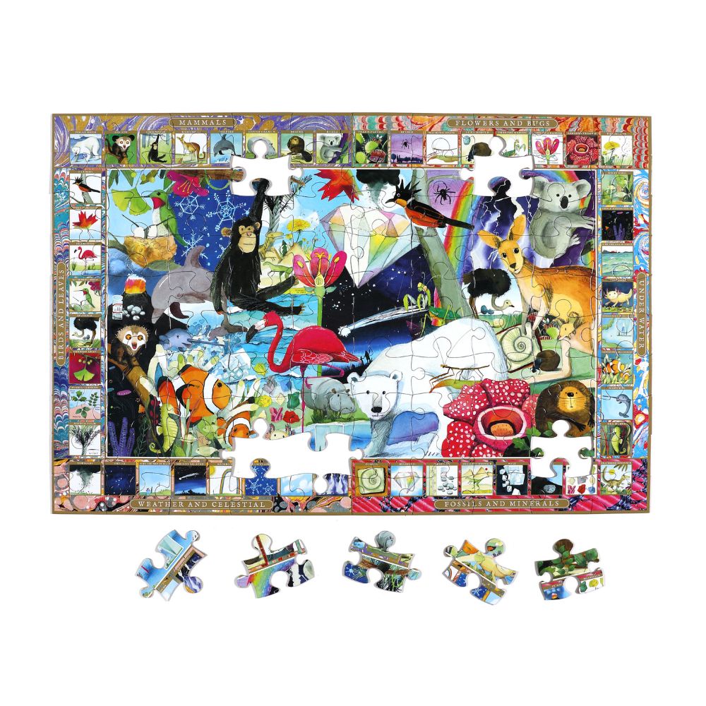 eeBoo Natural Science 100 Piece Puzzle for Kids - Educational Learning Toy for Children Ages 5+ - Perfect for Homeschooling, Classroom Activities & Family Game Night